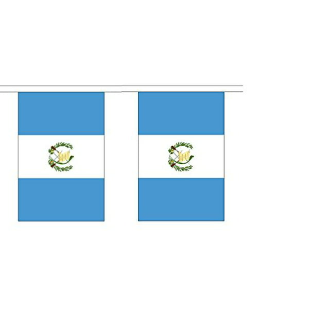 24 Circle Guatemala Flags Cup Cake Toppers Decorations Party Birthday